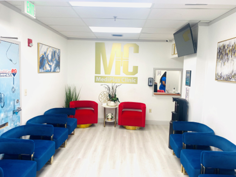 MediPlus Clinic main lobby and waiting area